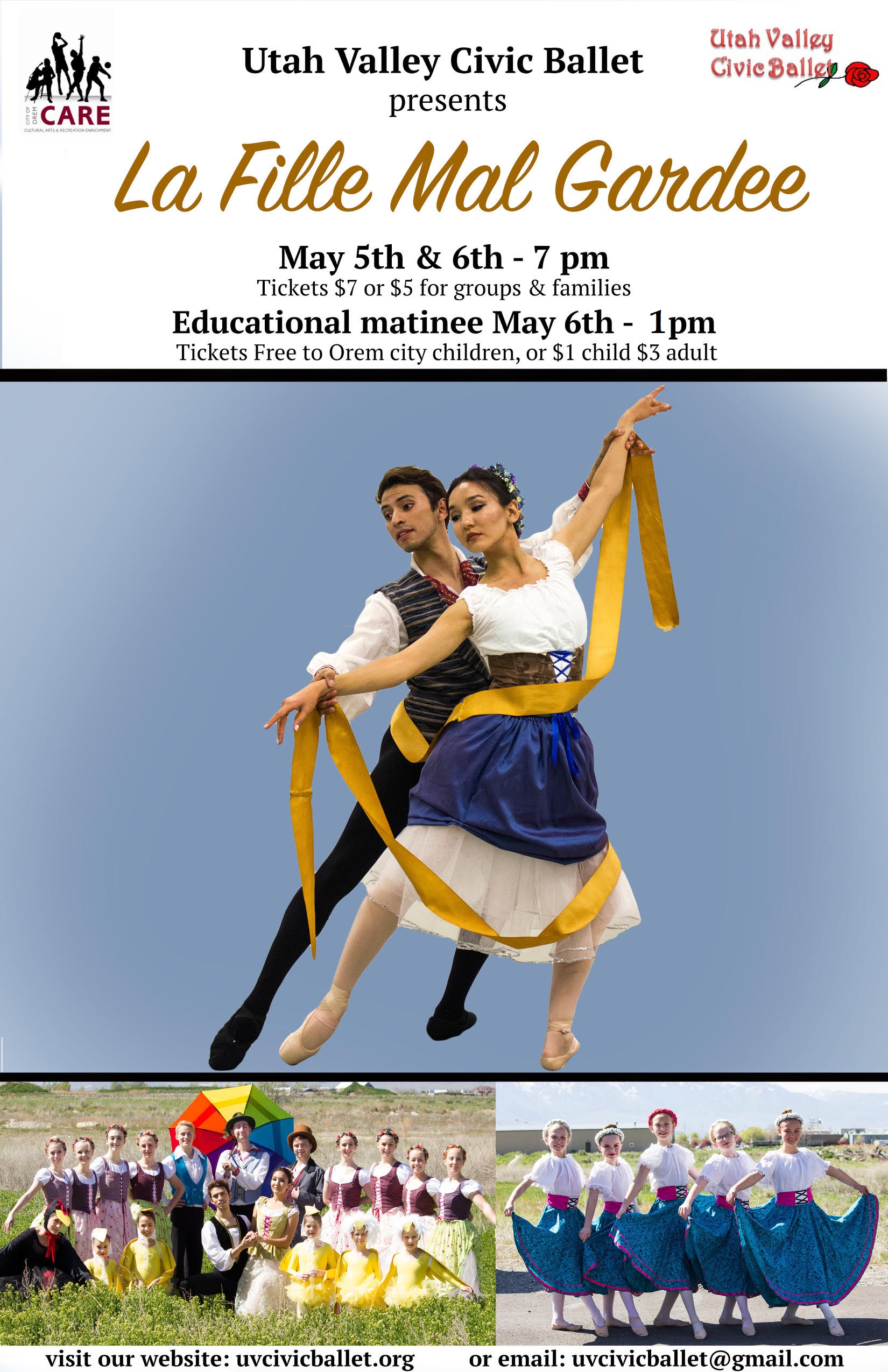 La Fille Mal Gardée – Summer 2017 – Utah Valley Civic Ballet